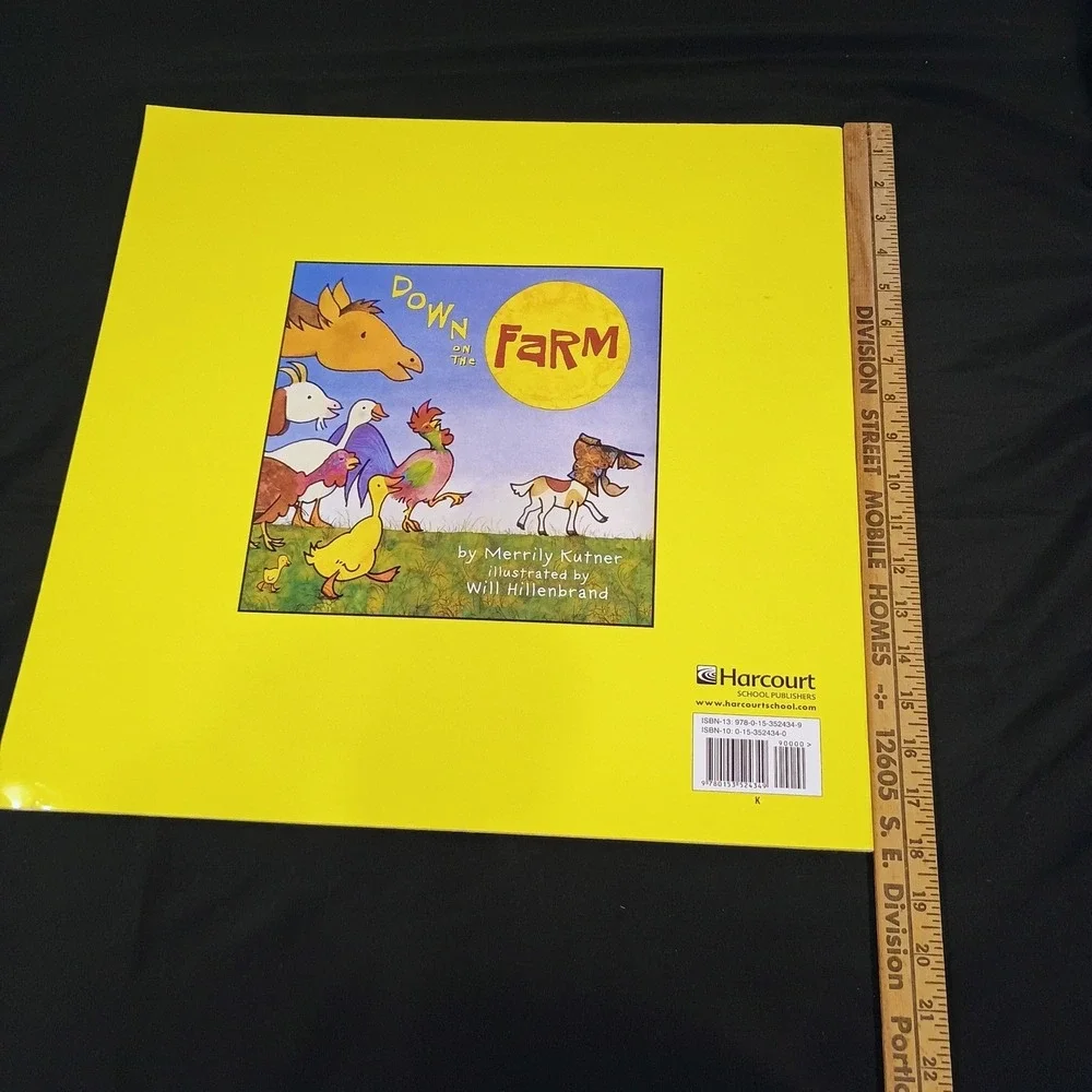 Down on the Farm Merrily Kutner Will Hillenbrand Harcourt BIG Book